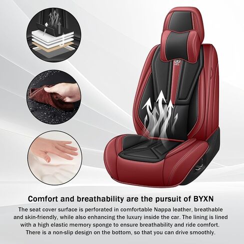 Car Seat Cover for Mercedes-Benz Benz GLB 250 2020-2025,Leather Seat Cover for Car,Breathable Vehicle Cushions Cover Waterproof Protectors Seat Protector, (Full Set,Black&Red) in Saudi Arabia