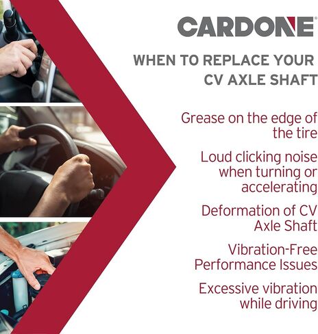 Cardone 66-2112HD عمود محرك محور السيرة الذاتية البديل الجديد للسيارات، مجموعة عمود الدفع الأمامي تناسب سنوات موديل Ford وLincoln مختارة in Saudi Arabia