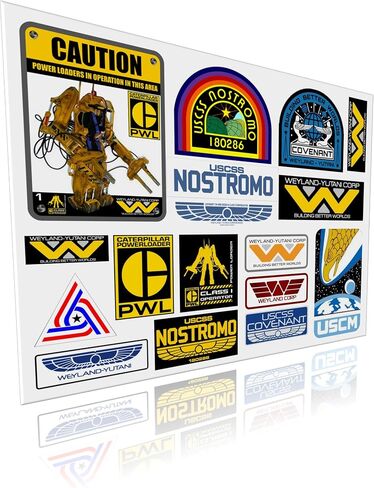 Alien - Weyland-Yutani - Nostromo Sticker Set - 17 Stickers in Saudi Arabia
