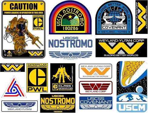 Alien - Weyland-Yutani - Nostromo Sticker Set - 17 Stickers in Saudi Arabia