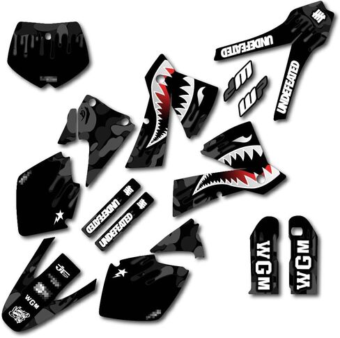 Black Savage Racing Graphics kit Fits KTM 2001-2002 125 250 300 450 525 520 SX SXF Decal Graphics Kit in Saudi Arabia