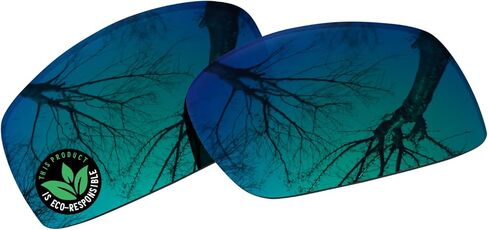 Raydi Polycarbonate Replacement Lenses for Wiley X Valor Sunglasses - Emerald Green Mirror - Polarized in Kuwait