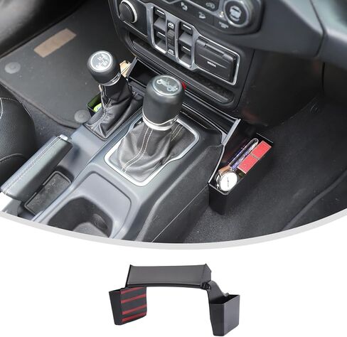 منظم جانبي لوحدة التحكم المركزية من Linskip متوافق مع ملحقات 2018-2025 Jeep Wrangler JL JLU 4XE و2020-2025 Gladiator JT، صينية تخزين ناقل الحركة لملحقات الأبواب Jeep JL 2/4 in Saudi Arabia