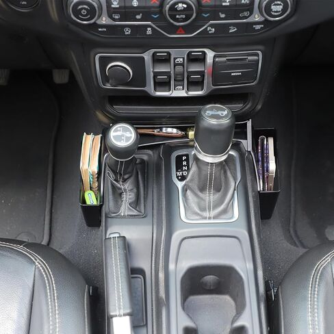 منظم جانبي لوحدة التحكم المركزية من Linskip متوافق مع ملحقات 2018-2025 Jeep Wrangler JL JLU 4XE و2020-2025 Gladiator JT، صينية تخزين ناقل الحركة لملحقات الأبواب Jeep JL 2/4 in Saudi Arabia