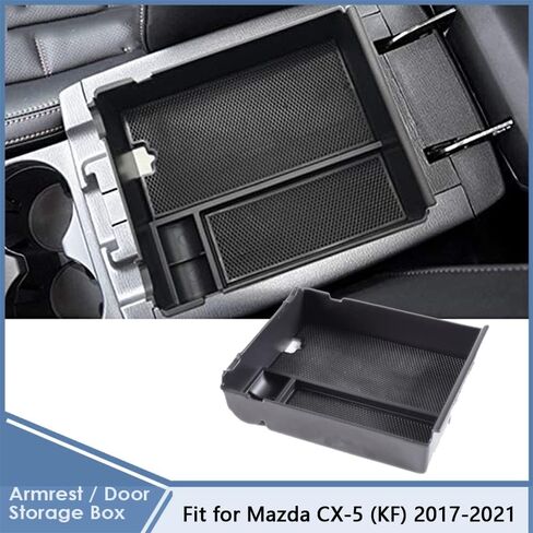 صينية تنظيم مركزية، صندوق تخزين مسند ذراع وحدة التحكم المركزية للسيارة، متوافق مع Mazda CX-5 (KF) 2017-2021 in Saudi Arabia