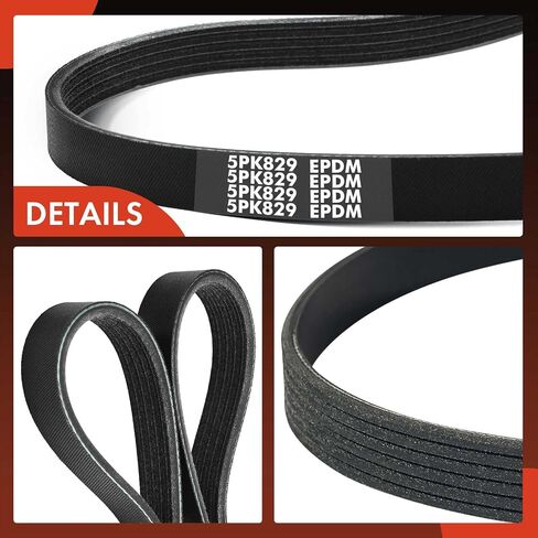 A-Premium Engine Serpentine Drive Belt Compatible with BMW E46 Series M3 2001-2006 3.2L, E36 Series Z3 2002 3.2L, Z4 2006-2008 3.2L & Jaguar XJS 1994 6.0L in Saudi Arabia