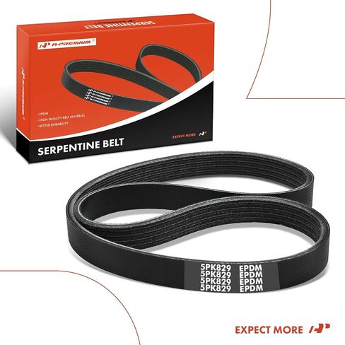 A-Premium Engine Serpentine Drive Belt Compatible with BMW E46 Series M3 2001-2006 3.2L, E36 Series Z3 2002 3.2L, Z4 2006-2008 3.2L & Jaguar XJS 1994 6.0L in Saudi Arabia