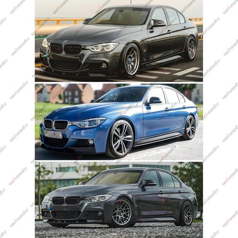 Front Bumper Lip Splitter Compatible with 2012-2018 F30 F31 Base 3 Series (M Tech/M Sport Only), Air Dam Spoiler Lower Chin 2Pcs Fits for Sedan, Protection Body Part (Carbon Fiber Pattern) in Kuwait