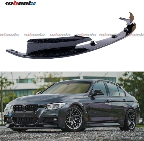 Front Bumper Lip Splitter Compatible with 2012-2018 F30 F31 Base 3 Series (M Tech/M Sport Only), Air Dam Spoiler Lower Chin 2Pcs Fits for Sedan, Protection Body Part (Carbon Fiber Pattern) in Kuwait
