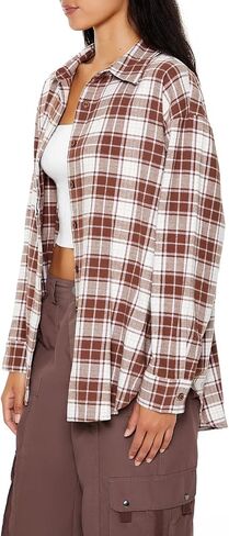 Forever 21 Women's Oversized Flannel Shirt in Saudi Arabia