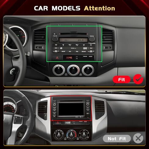 [4G+64G] راديو Android 13 لسيارة Toyota Tacoma 2005-2013 مع Carplay Android Auto، Hikity 9 بوصة تعمل باللمس ستيريو مع نظام ملاحة GPS بلوتوث DSP FM/RDS كاميرا احتياطية in Saudi Arabia