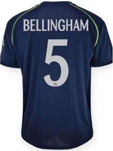 قميص ريال مدريد. قميص ريال مدريد الأساسي 25/26 بيلينجهام 5#. 100% بوليستر. قميص RM الرسمي. المجموعة الثانية. in Kuwait