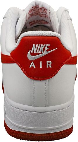 Nike Air Force 1 '07 Men's Shoes (FJ4146-106, White/White/Dragon Red) Size 12 in Saudi Arabia