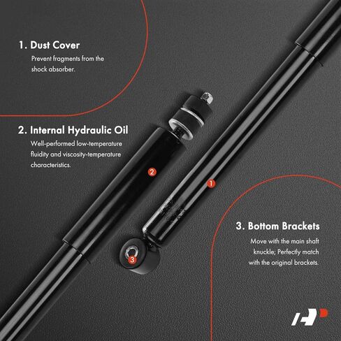 A-Premium Rear Shock Absorber Compatible with Nissan Versa 2012-2019, Versa Note 2014-2019, 2-PC Set in Saudi Arabia