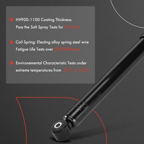 A-Premium Rear Shock Absorber Compatible with Nissan Versa 2012-2019, Versa Note 2014-2019, 2-PC Set in Saudi Arabia