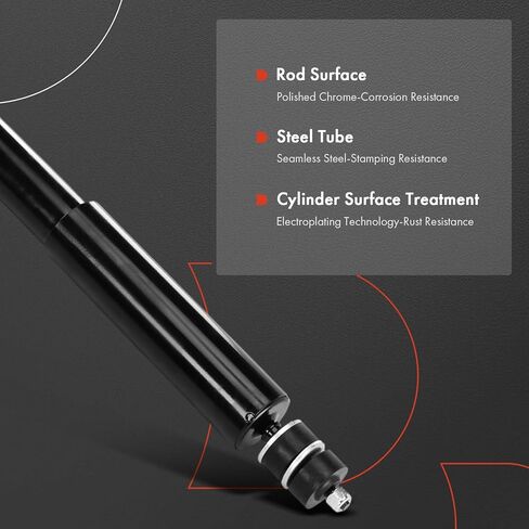 A-Premium Rear Shock Absorber Compatible with Nissan Versa 2012-2019, Versa Note 2014-2019, 2-PC Set in Saudi Arabia