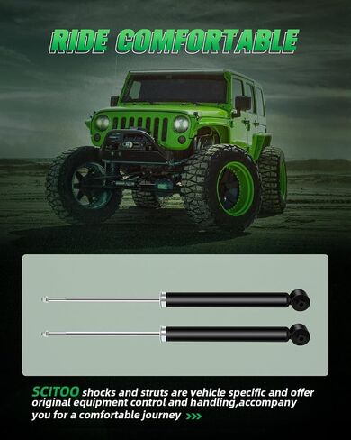 SCITOO Rear Shocks Set of 2 for Aveo, Shocks and Struts Fits 04-11 for Chevy for Aveo,06 07 08 09 for Chevy for Aveo5,2005-2008 for Pontiac for Wave,04 05 06 07 08 09 for Suzuki for Swift+ in Saudi Arabia