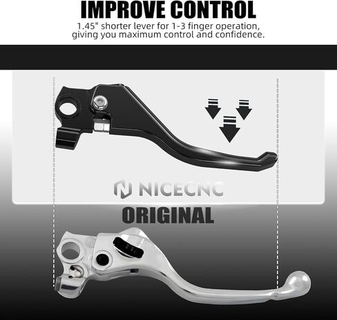 NICECNC Short Brake Lever Brake Handle Levers Compatible with 690 Enduro R SMC-R 2014-2023, Compatible with Husqvarna 701 Enduro Supermoto 2016-2024, Black in Saudi Arabia