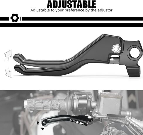 NICECNC Short Brake Lever Brake Handle Levers Compatible with 690 Enduro R SMC-R 2014-2023, Compatible with Husqvarna 701 Enduro Supermoto 2016-2024, Black in Saudi Arabia