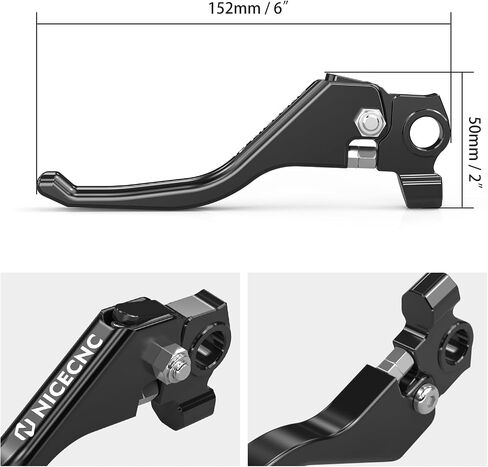 NICECNC Short Brake Lever Brake Handle Levers Compatible with 690 Enduro R SMC-R 2014-2023, Compatible with Husqvarna 701 Enduro Supermoto 2016-2024, Black in Saudi Arabia