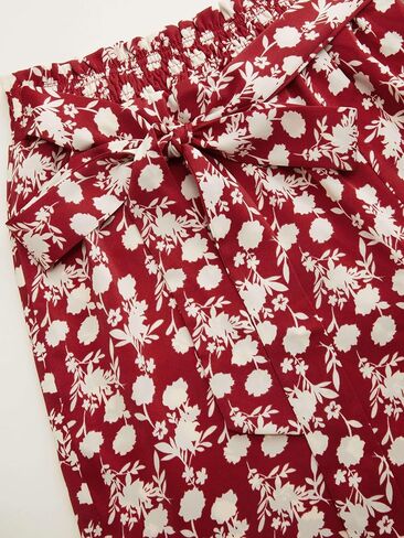 سروال Palazzo نسائي واسع الساق بطبعة زهور من CIDER، بنطال مرن عالي الخصر مع بلوزة بأكمام طويلة in Kuwait