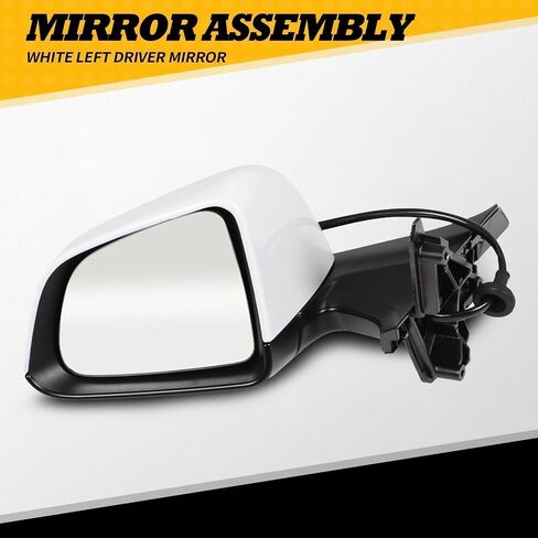 Right Passenger Side Mirror Assembly Compatible with Model Y 2020-2023 Side Door Mirror with Heated & Automatic Folding & Electric Adjustment and Memory Replaces 1594112-00-C (13Pins White) in Saudi Arabia