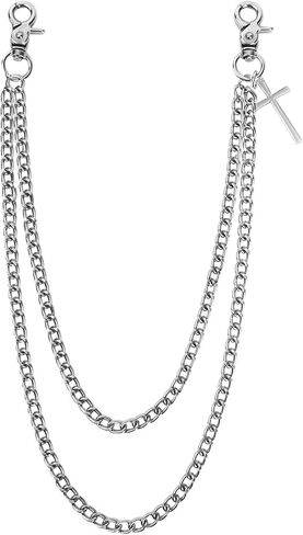 Punk Wallet Chain with Rivets – Biker Chain Keychain for Men & Women, Hip Hop Jeans & Trouser Chain in Saudi Arabia
