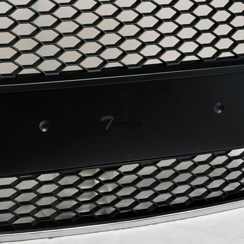 7422456514574 متوافق مع 2005-2008 Audi A6 / 2006-2008 S6 C6 كروم أسود RS-Honeycomb Mesh شبكة المصد الأمامي مع قاعدة الشعار in Saudi Arabia