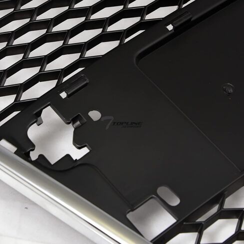 7422456514574 متوافق مع 2005-2008 Audi A6 / 2006-2008 S6 C6 كروم أسود RS-Honeycomb Mesh شبكة المصد الأمامي مع قاعدة الشعار in Saudi Arabia