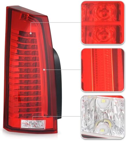 KEEKPO-For 2008 2009 2010 2011 2012 2013 كاديلاك CTS LED أضواء خلفية مصابيح الفرامل الجمعية زوج استبدال اليسار + اليمين in Saudi Arabia