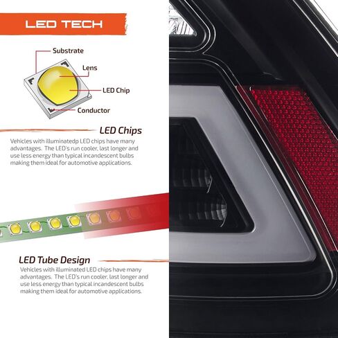 AKKON - لـ 2010-12 Ford Fusion كامل LED النهار مصباح جيد الإضاءة بار أضواء خلفية الإسكان الأسود مجموعة عدسات واضحة in Saudi Arabia