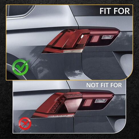 Road Hawk Rear Tail Light Brake Lamp for Volkswagen Tiguan 2018 2019 2020 2021 2022 2023 LED Outer Turn Signal Reflector Tail Lamp Passenger Right Side Replacement 5NN945096A VW2805126 in Kuwait