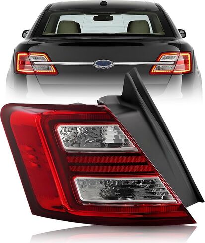 LED Tail Lights Compatible with 2013 2014 2015 2016 2017 2018 2019 Ford Taurus SE/SEL/SHO/LIMITED Rear Outer Taillight Assembly Tail Lamp FO2804108 DG1Z13405A （ Left Driver Side） in Saudi Arabia