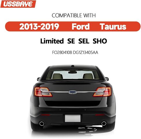 LED Tail Lights Compatible with 2013 2014 2015 2016 2017 2018 2019 Ford Taurus SE/SEL/SHO/LIMITED Rear Outer Taillight Assembly Tail Lamp FO2804108 DG1Z13405A （ Left Driver Side） in Saudi Arabia