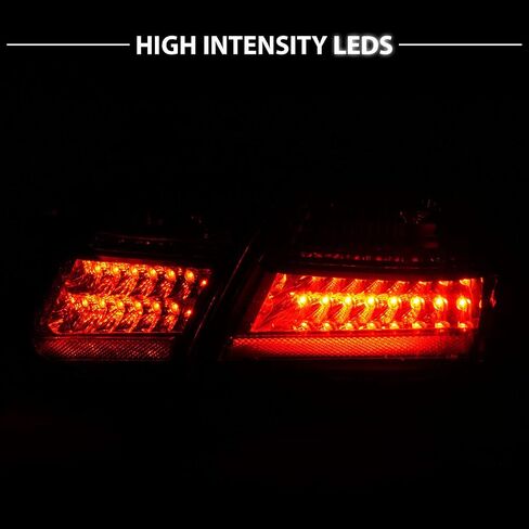 AmeriLite لسيارة Toyota Camry 2007-2009 LED باللون الأسود، مجموعة من 4 قطع - جانب الركاب والسائق in Saudi Arabia