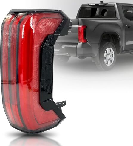 مجموعة مصابيح خلفية LED خلفية متوافقة مع Toyota Tundra 2022 2023 2024 2025 استبدال جانب الركاب الأيمن # 81550-0C200 815500C200 (5-PIN، نمط متسلسل من نوع LED) in Kuwait