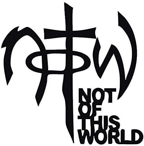 NOT of This World Printed Sticker - Sticker Graphic - Waterproof - Fade Resistant Die Cut in Saudi Arabia