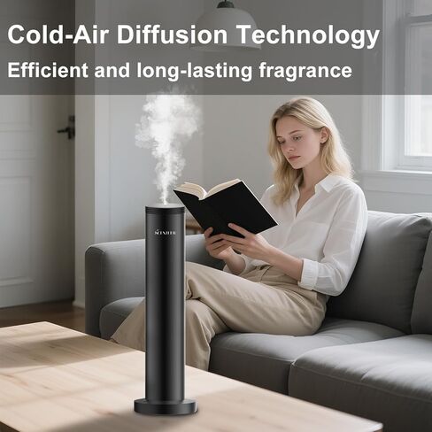 موزع روائح الفنادق اللاسلكي - موزع روائح عطرية لاسلكي قابل لإعادة الشحن للمنزل بأكمله - جهاز هواء للرائحة للمنزل - تطبيق التحكم بالبلوتوث - موزع روائح الزيوت العطرية بدون ماء للغرفة الكبيرة، مكتب الاستوديو - فضي in Kuwait