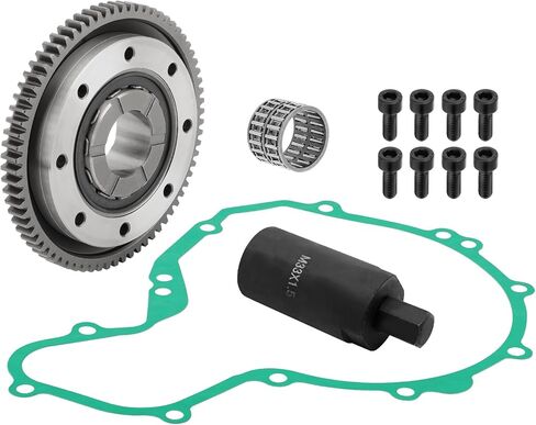 Starter Starting Clutch One Way Gear Bearing Gasket Flywheel Puller Kit for Polaris Predator 500 Outlaw 500 2003-2007 OEM# 3088048 3088049 3089451 3088063 in Saudi Arabia