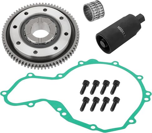 Starter Starting Clutch One Way Gear Bearing Gasket Flywheel Puller Kit for Polaris Predator 500 Outlaw 500 2003-2007 OEM# 3088048 3088049 3089451 3088063 in Saudi Arabia