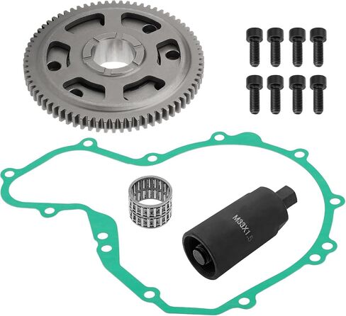 Starter Starting Clutch One Way Gear Bearing Gasket Flywheel Puller Kit for Polaris Predator 500 Outlaw 500 2003-2007 OEM# 3088048 3088049 3089451 3088063 in Saudi Arabia