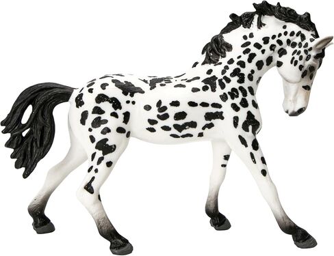 Appaloosa Horse Toy 5inch Denmark Knabstrupper Spotted Danish Mare Knapstrupper Stallion Figure Figurine for Farm Life Collectible Club Home Bar Decoration Awareness Purposes for Women Men in Saudi Arabia