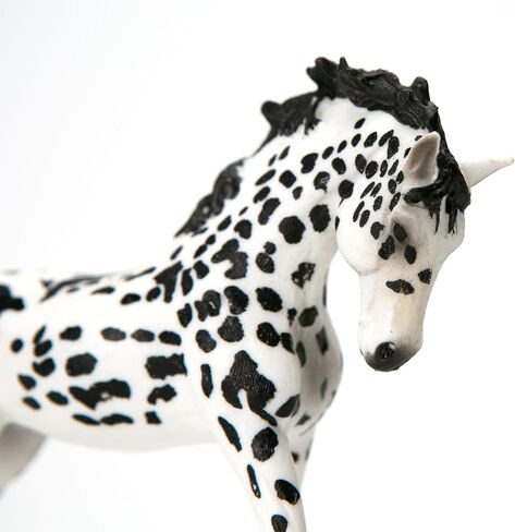 Appaloosa Horse Toy 5inch Denmark Knabstrupper Spotted Danish Mare Knapstrupper Stallion Figure Figurine for Farm Life Collectible Club Home Bar Decoration Awareness Purposes for Women Men in Saudi Arabia