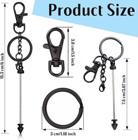 Beadable Keychains Bulk for DIY Small Thank You Gifts in Saudi Arabia