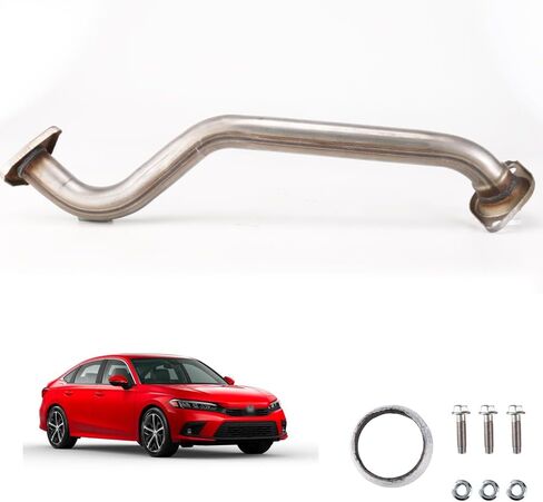 Razstdala HC02(53697) كاتم صوت العادم أنبوب مرن من الفولاذ المقاوم للصدأ متوافق مع 2006-2011 Honda Civic 1.8L in Saudi Arabia