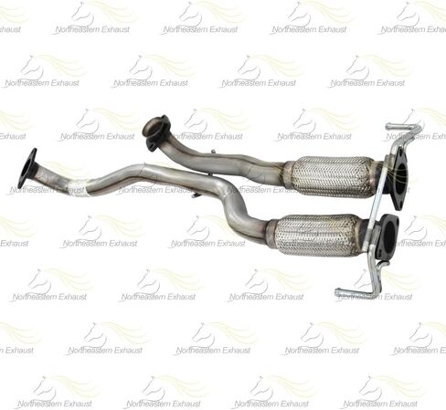 Exhaust Front Flex Pipe Compatible for 2011-2015 Lincoln MKX 3.7L | Stainless Steel | Northeastern Exhaust | Free Gaskets, Hangers, and Bolts & Nuts Included | Automotive Replacement Part in Saudi Arabia