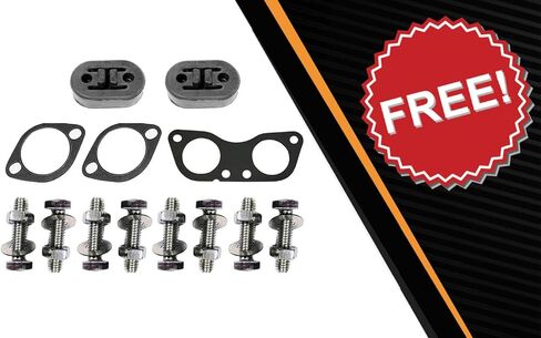 Exhaust Front Flex Pipe Compatible for 2011-2015 Lincoln MKX 3.7L | Stainless Steel | Northeastern Exhaust | Free Gaskets, Hangers, and Bolts & Nuts Included | Automotive Replacement Part in Saudi Arabia
