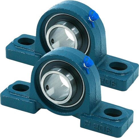 CHR Pillow Block Bearings | UCP205-16 | 2 Pack | Mounted Pillow Block Bearings - Chrome Steel Bearings with 1" Bore | ISO 9001-2015 Certified in Saudi Arabia