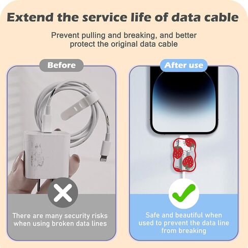 Cute Phone Charger Cable Protector for Samsung Android USB Charger Wave Edge,Colorful Marble Pattern 4 PCS USB Cable Protectors,Phone Cord Protector for Women Girls,USB Charger Saver in Saudi Arabia