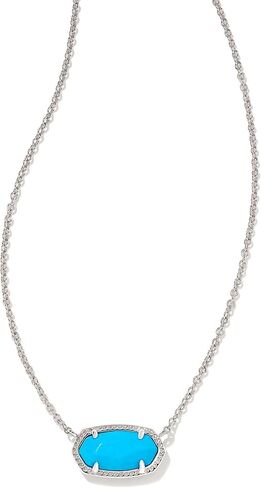 Kendra Scott Elisa Gold Satellite Pendant Necklace in White Kyocera Opal Illusion in Kuwait